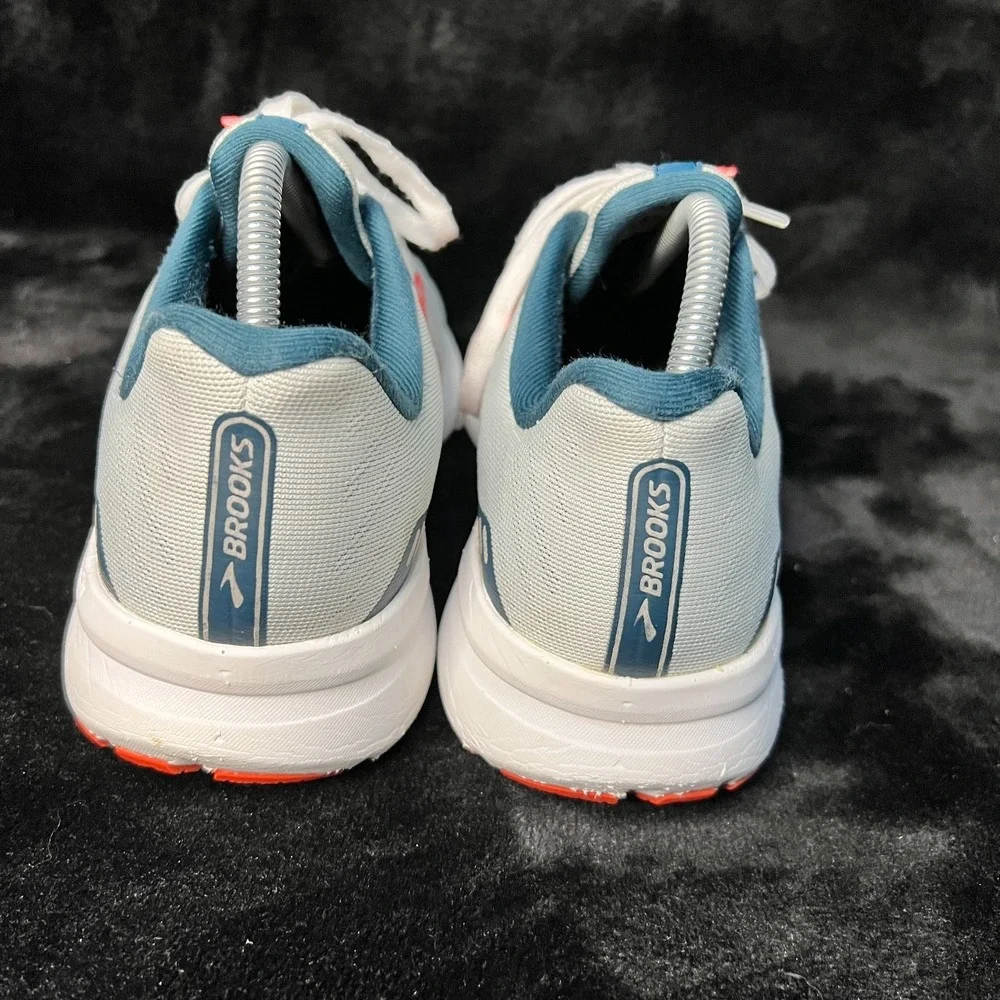 Brooks‎ Launch 8 Womens 9.5 B Running Shoes Ice Flow Navy Pink Athletic Sneaker
